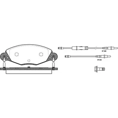 Тормозные колодки, дисковые, комплект WOKING P9273.04 2 3273 PSA927304 2744796