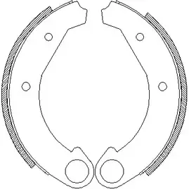 Тормозные колодки, комплект WOKING ZS A400500 UF7Y9D Z4005.00 2745124 изображение 0