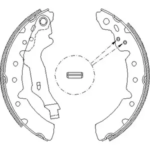 Тормозные колодки, комплект WOKING ZSA4 13100 RAQ8CGY 2745288 Z4131.00