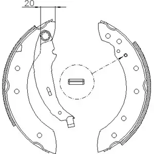 Тормозные колодки, комплект WOKING Z4199.01 W7F5E ZSA4 19901 2745374