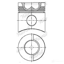 Поршень NURAL 1869738 UT6 2L 87-245500-10 4044197477630 изображение 0