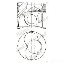 Поршень NURAL 1869276 UYO FE 87-114907-70 4044197001323 изображение 0