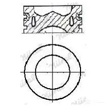 Поршень NURAL 1870104 2 B9H7 87-432905-00 изображение 0