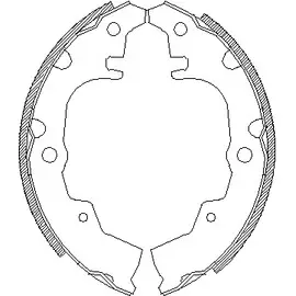 Тормозные колодки, комплект WOKING Z4340.00 2745500 ZSA43400 0 M0TMAQ изображение 0