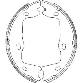 Тормозные колодки ручника, комплект WOKING 89LQF Z4651.00 ZSA46 5100 2745650 изображение 0