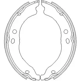 Тормозные колодки ручника, комплект WOKING Z4750.00 ZSA 475000 X2MMUE1 2745746 изображение 0
