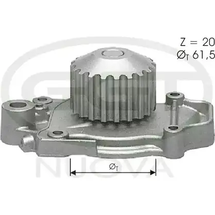 Водяной насос, помпа GGT WA0 NG 2753154 5S79C7D PA10794