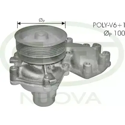 Водяной насос, помпа GGT PA10963 OXX6LCQ 2753237 SGGQ3 IT изображение 0