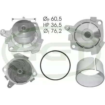 Водяной насос, помпа GGT T DXQJ PA11045 HZ92H 2753268 изображение 0