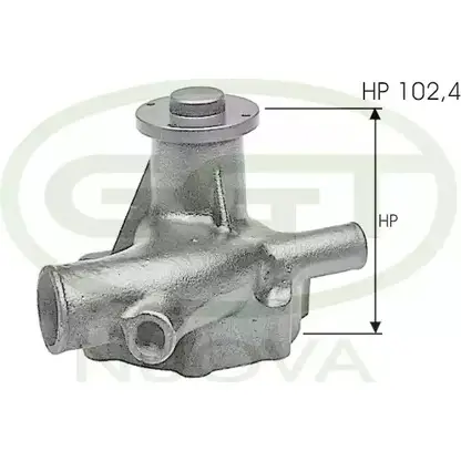 Водяной насос, помпа GGT 2753445 8OFX8VI PA12158 3P9 YKK