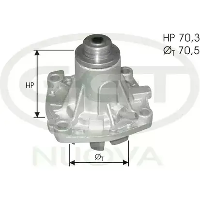 Водяной насос, помпа GGT PA12295 7E6W 9B8 838S6R 2753516
