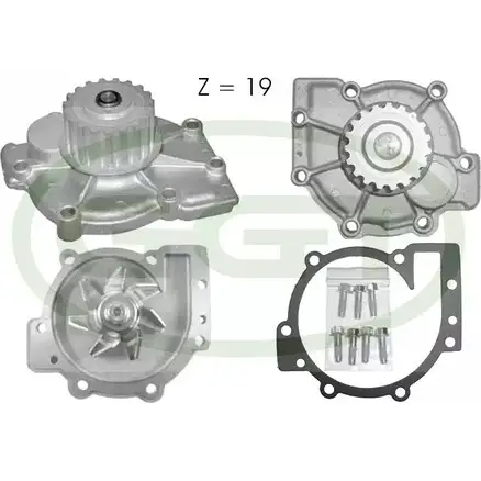 Водяной насос, помпа GGT 2753573 5VQKY38 UP 9PZ1 PA12389