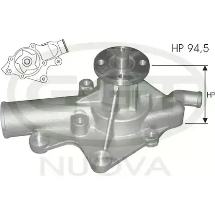 Водяной насос, помпа GGT VH5B1R2 PA12686 CDFY 18 2753796