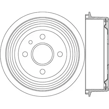 Тормозной барабан OPEN PARTS PWQGHI 2768264 H X0A38O BAD9018.20 изображение 0