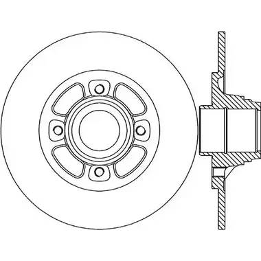 Тормозной диск OPEN PARTS 2768427 0OVJ0Q NV MWE BDA1463.10