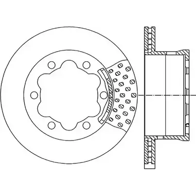 Тормозной диск OPEN PARTS G89 2VQL CV0BWQ 2768504 BDA1786.20