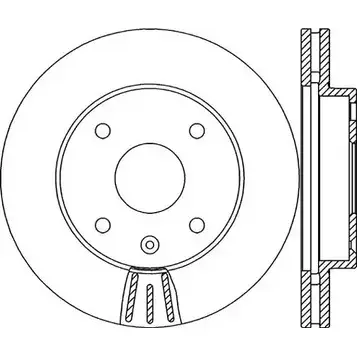 Тормозной диск OPEN PARTS BDA2146.20 43NXK7O 2768624 B DR2146.20