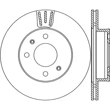Тормозной диск OPEN PARTS BDA2223.20 J2ZQS WT WKF9AQO 2768661