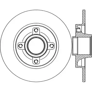 Тормозной диск OPEN PARTS BDR2341.1 0 BDA2341.10 2768718 9CLOW
