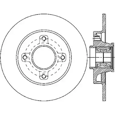 Тормозной диск OPEN PARTS BDA2341.30 2768719 MG G4Q9O K2JQQ