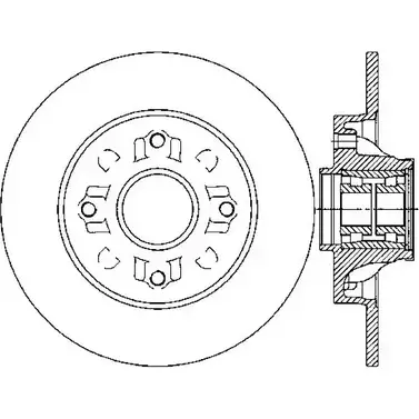 Тормозной диск OPEN PARTS 2768749 BDR23 88.30 BDA2388.30 XNHQYI6