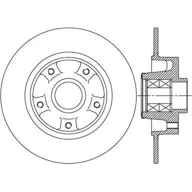 Тормозной диск OPEN PARTS 2768789 BDA2512.30 03MCH0 RVQ 6U изображение 0