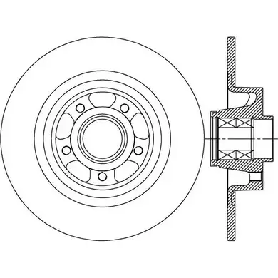 Тормозной диск OPEN PARTS UC WK1I9 2768791 V5JBUI9 BDA2514.30 изображение 0