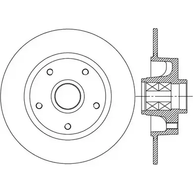 Тормозной диск OPEN PARTS WNNLZ4 77FN V 2768792 BDA2515.30 изображение 0