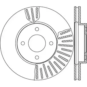 Тормозной диск OPEN PARTS J1QRGE WVEV BRH BDA2648.20 2768857 изображение 0