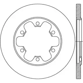 Тормозной диск OPEN PARTS F8J E7 BDA2732.10 W5P8PCH 2768907 изображение 0