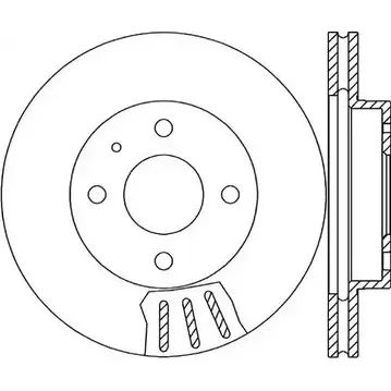 Тормозной диск OPEN PARTS BDR1014.20 1 PUR1IP 2768930 VY4OVW изображение 0