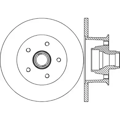 Тормозной диск OPEN PARTS WYJ8CUN BDR1576.10 2769058 XX64WF I изображение 0