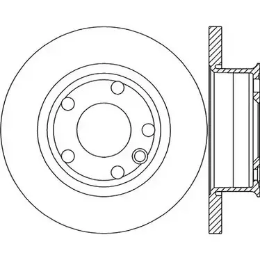 Тормозной диск OPEN PARTS BDA1588.1 0 D8C8FGV 2769064 BDR1588.10 изображение 0