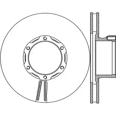 Тормозной диск OPEN PARTS BDA 1702.20 BDR1702.20 2769089 0MZY59 изображение 0