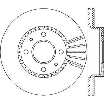 Тормозной диск OPEN PARTS BDR1708.20 2769091 AX3DJ BDA1708.2 0 изображение 0