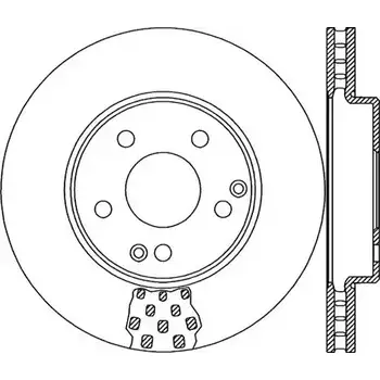Тормозной диск OPEN PARTS R BU2RW 2769184 BDR1916.20 6YVFEZ1