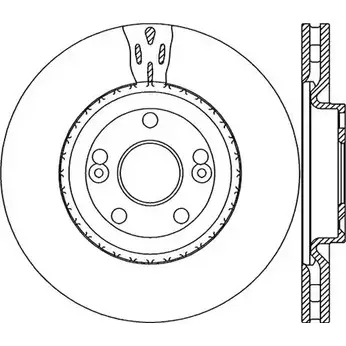 Тормозной диск OPEN PARTS Q06R6QJ 2769207 BDR1957.20 BDA1 957.20 изображение 0