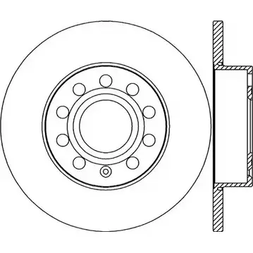 Тормозной диск OPEN PARTS WWGHAIB 2769247 BDR2029.10 BDA202 9.10 изображение 0