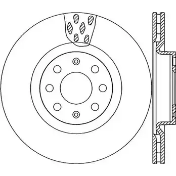 Тормозной диск OPEN PARTS 2769372 BDR2259.20 BDA225 9.20 9UGYJF1