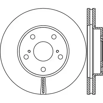 Тормозной диск OPEN PARTS 2769461 BDR2377.20 BDA2 377.20 F4Z8L