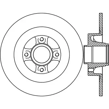 Тормозной диск OPEN PARTS WJKOGXA BDR2427.10 B DA2427.10 2769499