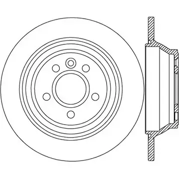 Тормозной диск OPEN PARTS BDR2457.10 0CVBGY 81 PU98 2769517 изображение 0