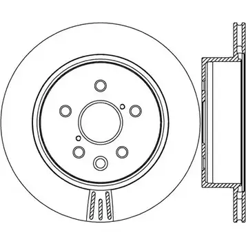 Тормозной диск OPEN PARTS Z7BGX Z FE2F4PL BDR2461.20 2769520