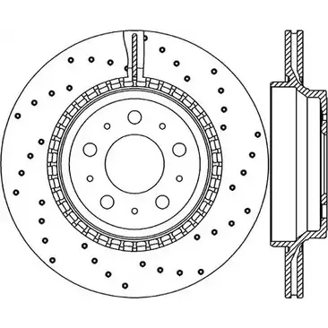 Тормозной диск OPEN PARTS 36RR2U 2769747 B DR1975.20 BDRS1975.25 изображение 0