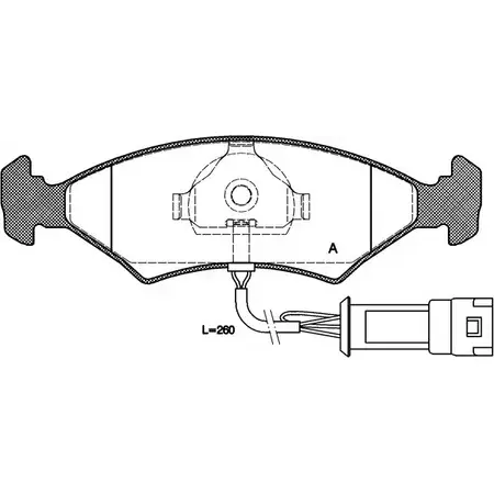 Тормозные колодки, дисковые, комплект OPEN PARTS 2 0640 N6EKUJB BPA0119.32 2769831 изображение 0