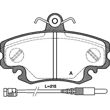 Тормозные колодки, дисковые, комплект OPEN PARTS BPA0141.30 71BE6 21 460 2769846