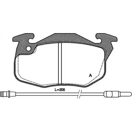 Тормозные колодки, дисковые, комплект OPEN PARTS 2 0986 BPA0192.22 2769883 1NLPV изображение 0