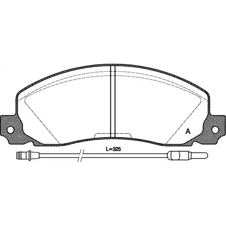 Тормозные колодки, дисковые, комплект OPEN PARTS BPA0202.02 2092 6 2769885 8ZGHI