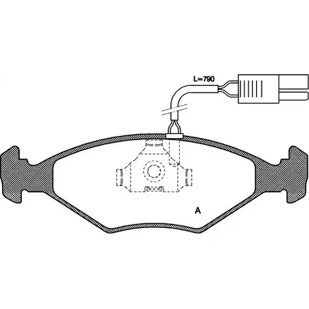 Тормозные колодки, дисковые, комплект OPEN PARTS TRCGHEE 21 195 BPA0281.02 2769941 изображение 0