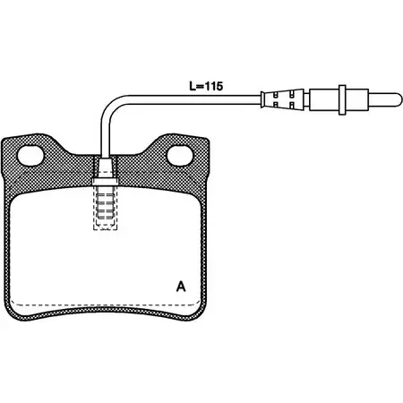 Тормозные колодки, дисковые, комплект OPEN PARTS FN7LUR BPA0321.02 2769980 21 278